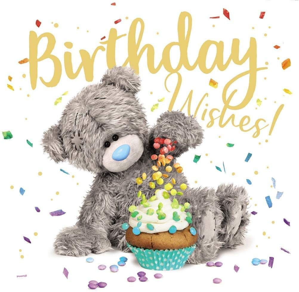 Me to You Bear Birthday Wishes Birthday Card, Mixed, Size - 6x6, ALV93040