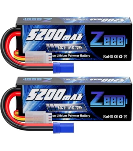 Amazon.com: Zeee 4S Lipo Battery 5200mAh 14.8V 120C Hard Case
