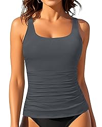 Aqua Eve Tankini Tops for Women Swimwear Top Only