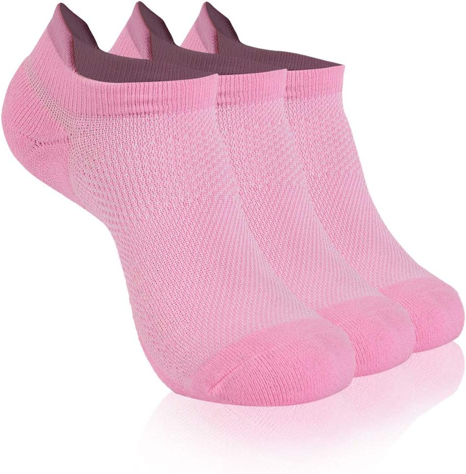 Athletic Ankle Socks,WXXM Breathable Mesh Cushioned Comfort Cool Running Tab Socks 3/6 Pairs