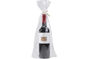 BakeBaking 100ct Large Clear Cello Bags with Ties Gusset Bottom 9" x 15" + 3" (23.4 x 38.1 + 3.8cm)