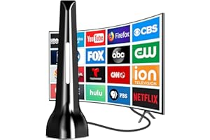 TV antenna-2024 Newest TV Antenna Indoor HiDB TV Antenna for Smart TV Indoor, Long Range Reception Antennas for TV Without Cable, Antenna TV Digital HD Indoor Support All Free HDTV Channels