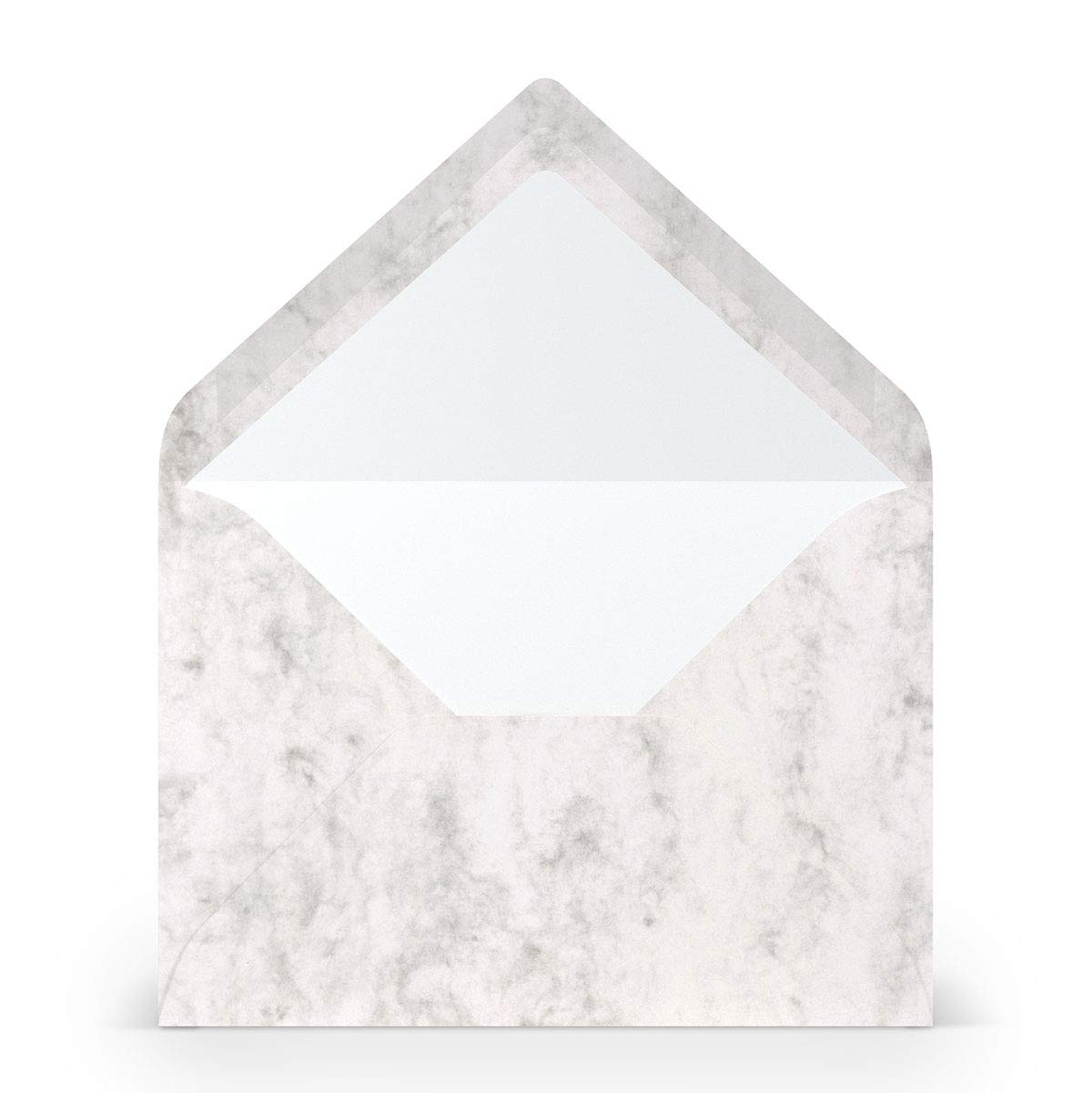 PAPERADO 25 envelopes DIN B6 grey mamora marble white 100 g/m² envelope without window 17.8 x 12.5 cm envelopes with wet glue pointed flap