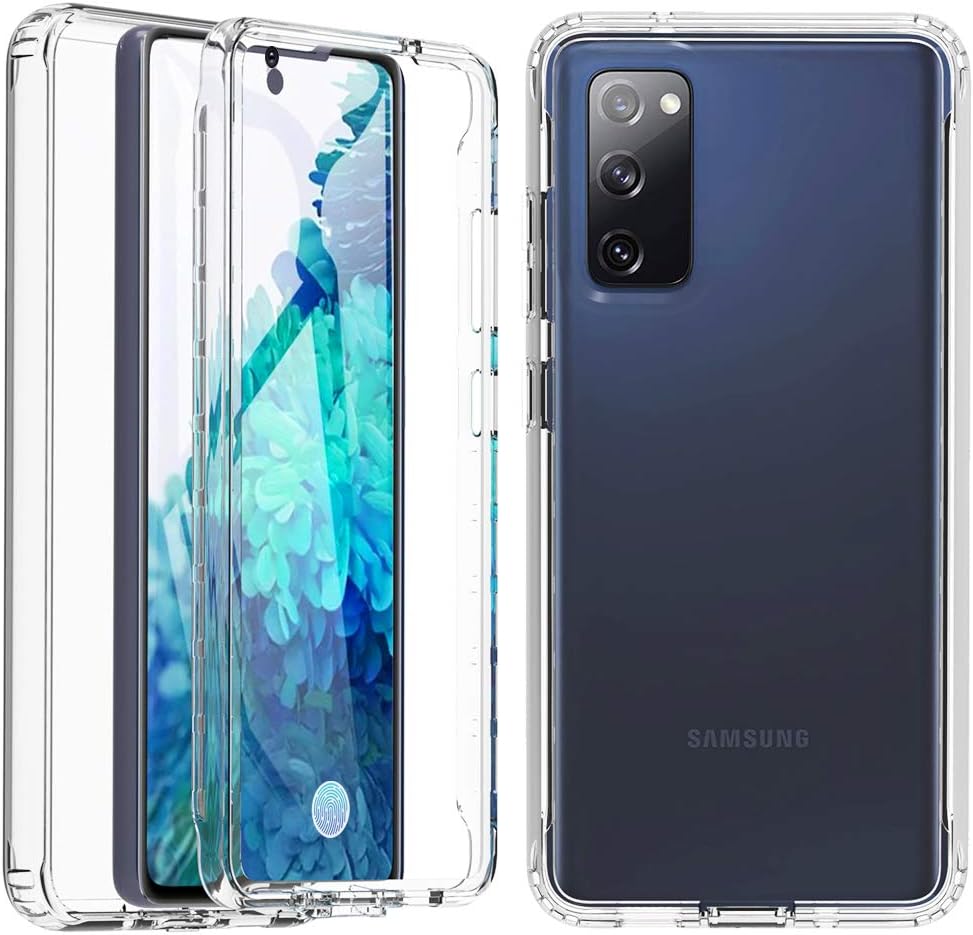 Online Shop For Samsung Galaxy S Fe Case S Fe Case Shockproof Silicone 360 Degree Full Body Case With Built In Screen Protector Heavy Duty Protection Case For Samsung S Fe Fan Edition 4g 5g