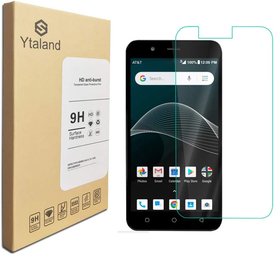 [2 Pack] For AT&T AXIA (QS5509A) Screen Protector, Tempered Glass Anti-fingerprints Thin 9H Hardness Screen Protector For AT&T AXIA (QS5509A)