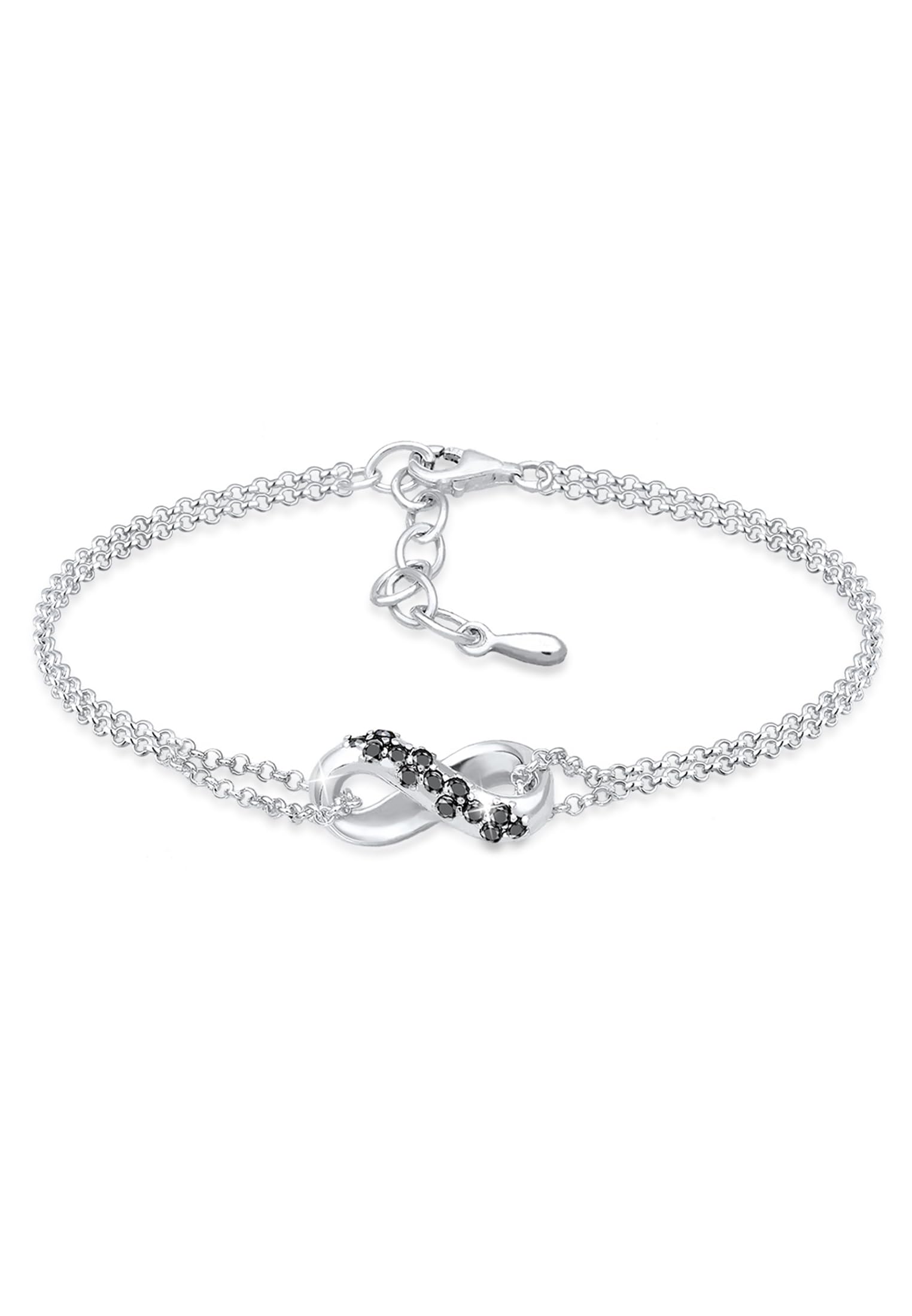 Elli DIAMONDS Bracelet Women Infinity Symbol with Diamond (1.95 ct.) in 925 Sterling Silver