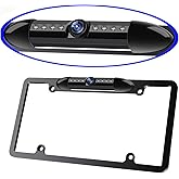 License Plate Frame Car Rearview Camera 8 Infrared LEDs Wide Viewing Angle Waterproof Sturdy Sleek Backup Camera High Sensiti