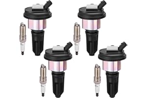SYKRSS 5-Pack UF303 Ignition Coils & 5019 Spark Plugs Kit Compatible with Chevy Colorado, Compatible with GMC Canyon, 3.7L 3.5L L5 for i370 i350, H3- Replaces LTR5GP 12568062