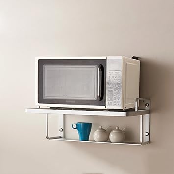 Amazon.com: BJLWT Microwave Oven Rack ,Thickened Space ...