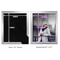 Renditions 8x10 inch Solid Wood Picture Frame, High