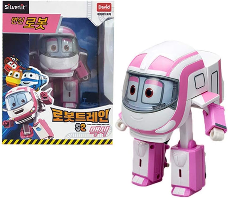 Robot Trains Season 2 Korean Animation Transforming Robot Character Maxie 4" Action Figure Toy, Ages 3 and up