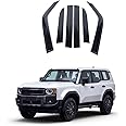 Heutamo Car Side Window Visor Deflector Compatible with Toyota Land Cruiser 250 Prado LC250 J250 2024 2025 Accessories, Sun Rain Wind Guards Shield Vent Cover, 6Pcs