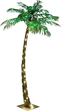Amazon Com Lightshare 5ft Artificial Lighted Palm Tree 56led