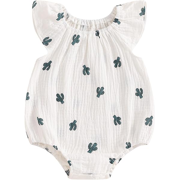 Mameluco Bebé Algodón Sin Mangas Conjunto Verano Recién Nacido