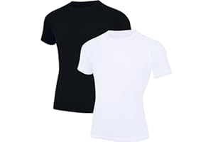 Runceptual Youth Boys Compression Shirt Short Sleeve Kids Quick Dry Base Layer Undershirt Basketball Athletic T-Shirt