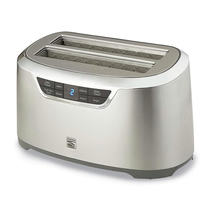 Kenmore Elite 76774 4Slice AutoLift Long Slot Toaster in Stainless