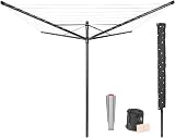 Brabantia Lift-O-Matic 50m Clothes Line UV Resistant Anthracite ø295 cm