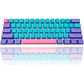GTSP 61 Keycaps 60 Percent, OEM Profile PBT Keycap Set with Key Puller for Mechanical Keyboard Joker (Only keycaps) Blue