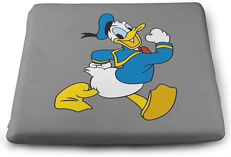 Amazon Co Jp 足の速いドナルドダック クッション 四角形 座布団 座り心地抜群 通気性抜群 低反発 洗える通 オフィス 椅子用 自宅用 車用 1枚 35x38x3cm ホーム キッチン