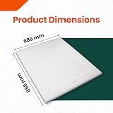 Manthorpe GL250 Insulated White Loft Hatch Door 562x726mm Hinged with Frame view 2