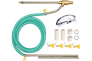 Selkie Pressure Washer Sandblasting Kits - Wet Abrasive Sandblaster Attachment, with Replacement Nozzle Tips,Protect Glasses, 1/4 Inch Quick Disconnect, 5000 PSI