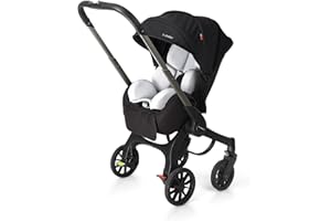 Cochildor Citi 2.0 Pro Baby Stroller, Rear-Facing Stroller with Adjustable Canopy and Extendable Seat Panel, Black