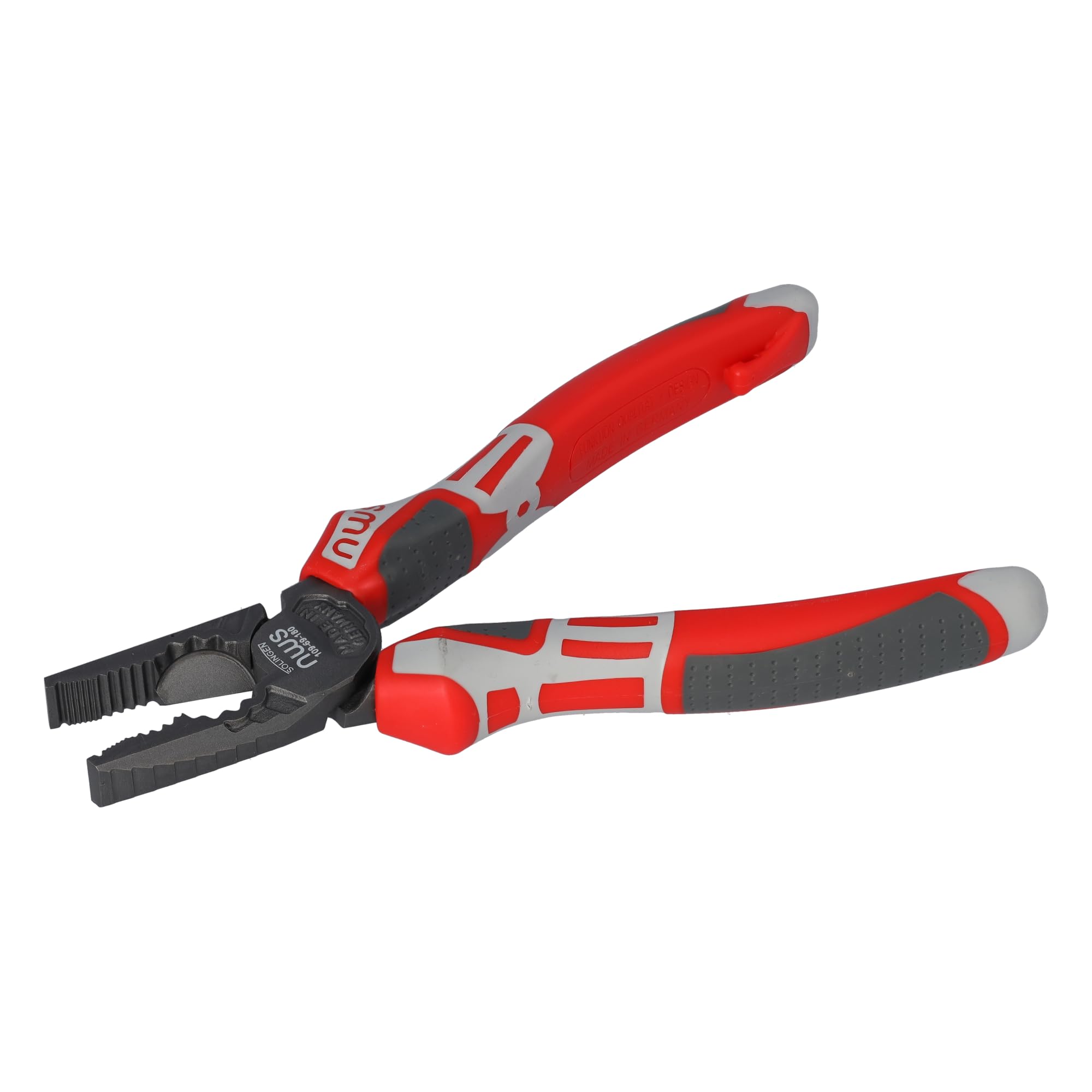 NWS 109-69-180-SB Combination Pliers, Silver/Red