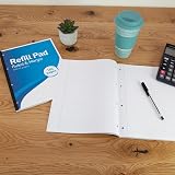SUMMIT A4 Lined Paper Side Bound Refill Pad 8 mm 160 Pages Pack of 5 view 5