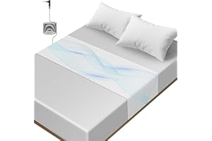 Grounding Sheet, SIKITUT Grounding Half Bed Sheet 24 x104inch Fits All Bed Size, Organic Cotton and Silver Fiber, Indoor Grou