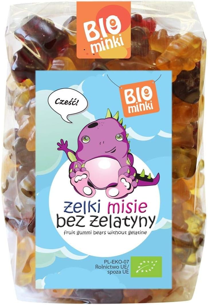 Gominolas (ositos de peluche) sin gelatina BIO 400 g - BIOMINKI