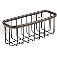 iDesign Axis Kitchen Sink Suction Holder for Sponges, Scrub Brushes, Soap - Bronze