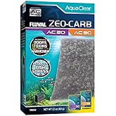 Fluval - Zeo for AC20/AC30 Power Filter, 2.1 oz / 60 g | Promotes Clear Water, Improves Fish Health, for Use in Freshwater &amp; Saltwater Aquariums