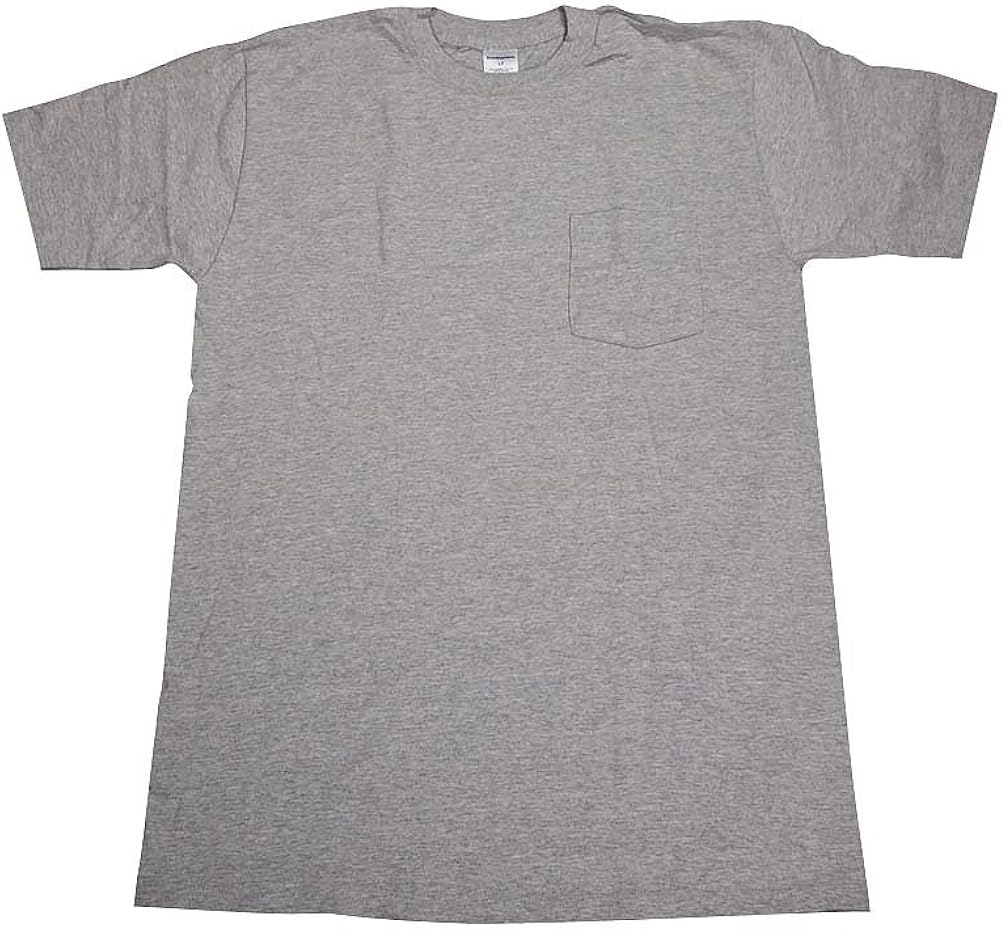 Munsingwear Mens Tall Short Sleeve Heavyweight Pocket TShirt, Grey