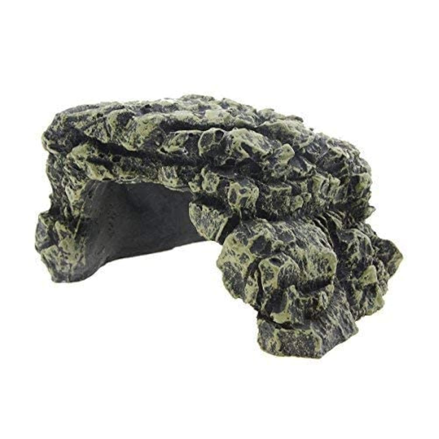 Toolzia Fish Tank Hide Cave Turtle Basking Platform High Simulation Crawling Turtle Reptile Basking Hide Habitat Tank Decoration Ornament(Large)