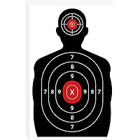 suituts 50 Pack Paper Shooting Targets for Range, Bulk Silhouette Shooting Targets Paper Gun Range Target Paper for Practice 