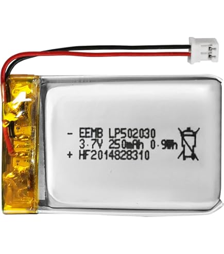 Amazon.com: Qimoo 503040 3.7V Lipo Battery 600mAh Rechargeable