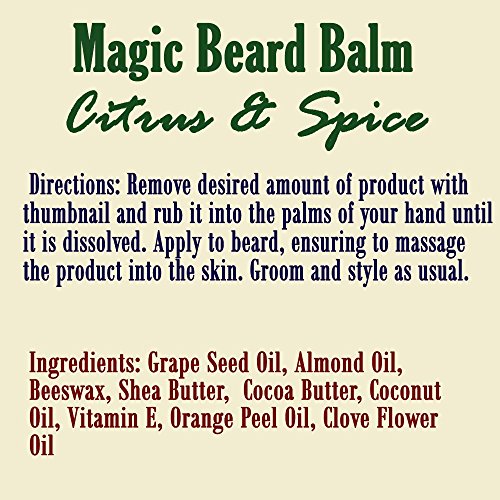 Magic Beard Balm by Mountaineer Brand: All Natural Beard Conditioning Balm (WV Citrus & Spice)