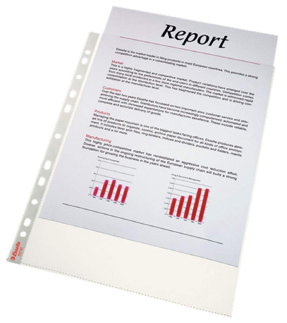 Esselte Standard Velum Prospectus, DIN A4, PP, Grained, 0.115 mm