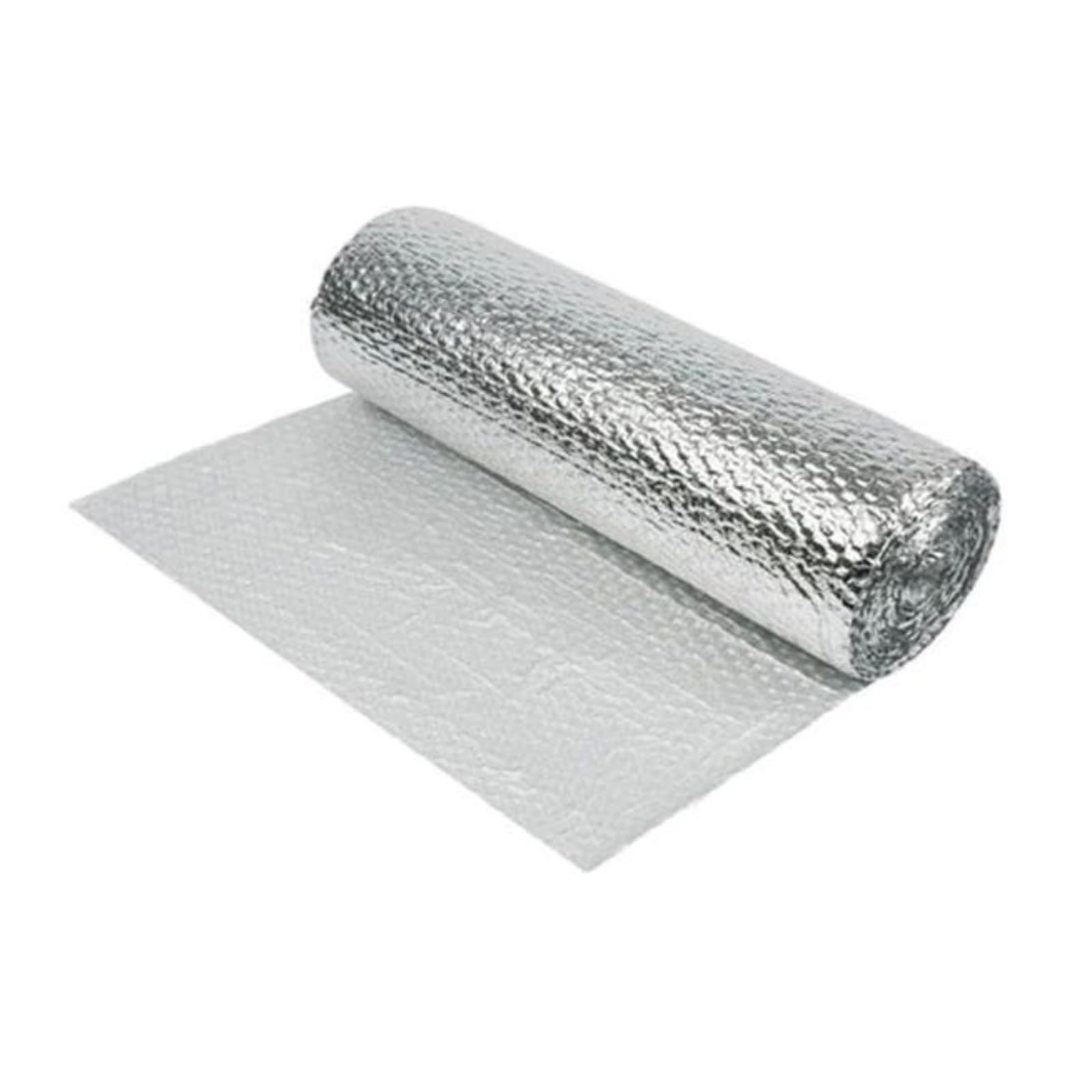 Yuzet Double-Aluminium Bubble Insulation Foil Roll 1.2m × 25m – Multi-Purpose Reflective Thermal Barrier for Lofts, Walls, Roofs, Garages & Caravans 1200mm Wide