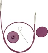 KnitPro KP10502 56cm Single Cable to Make 80cm Interchangeable Needle Purple view 3