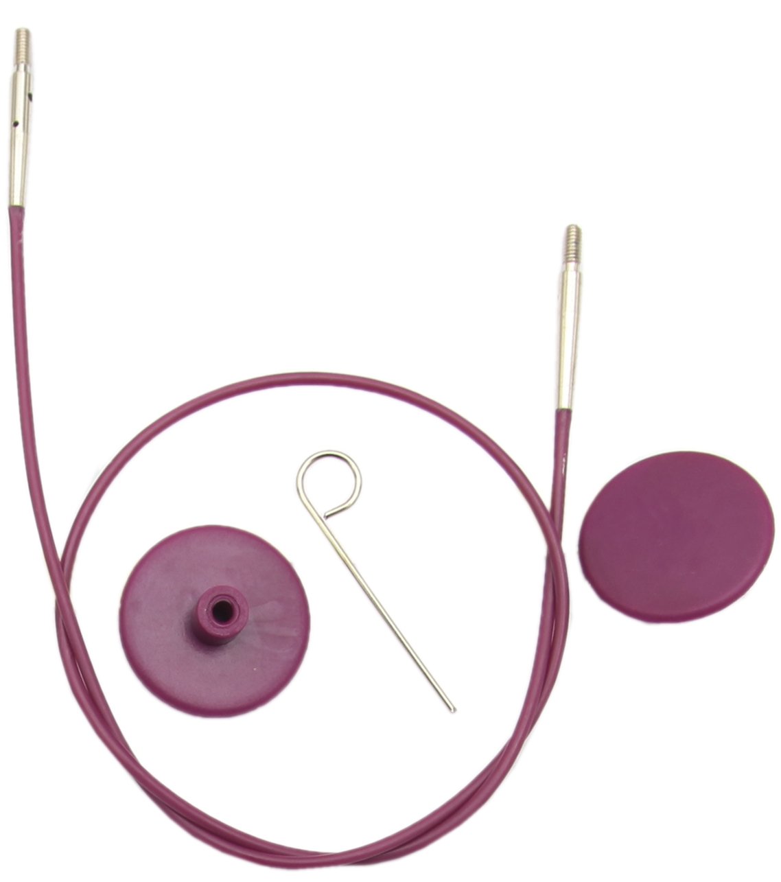 KnitPro KP10505 126cm Single Cable to make 150cm Interchangeable Needle, Purple
