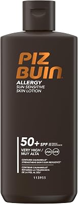 Allergy Sonnencreme LSF 50 – Wasserfestes Sonnenschutzmittel für empfindliche Haut und Allergiker, mit Calmanelle und FEVERFEW PFE, hoher UVA- und UVB-Schutz, 200ml