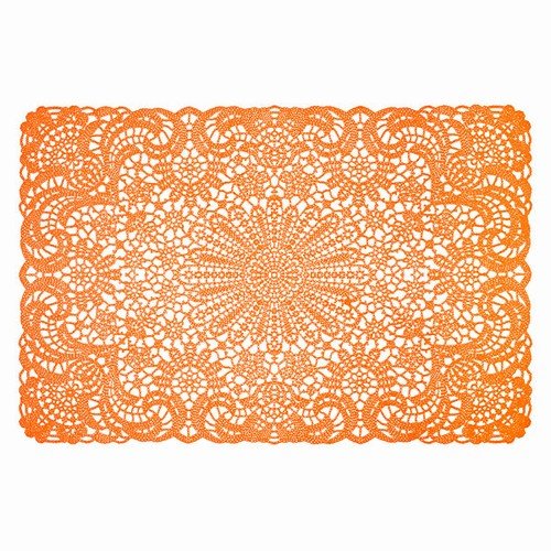 Orange Lace Placemats/set 6 Home & Kitchen