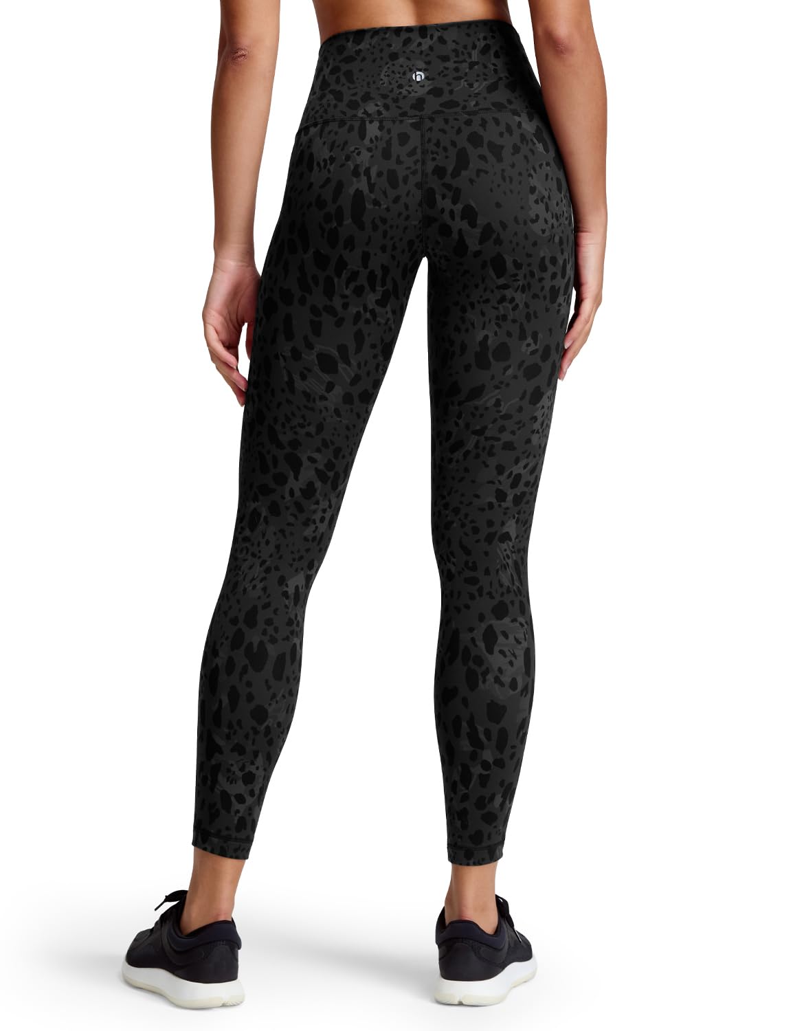 HeyNuts Workout Pro 7/8 Leggings for Women, High Waisted Compression Workout Leggings Athletic Tummy Control Buttery Soft Yoga Pants 25'' Black Cheetah XXL(16) Image