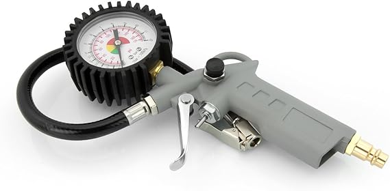 Reifendruckprüfer 220 PSI - Manometer Mit Ventilkernwerkzeug Für Auto, Motorrad & Fahrrad
