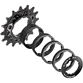 PeakRider Single Speed Conversion Kit for Shimano HG Freehub | 7075 Aluminum 15T/16T/18T Cog + Spacer Set, Complete Fixie &amp; Dirt Jump Bike Conversion Kit
