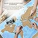 Vallesh - Scratch Off World Map Poster with Scratcher - Shows US States & Country Flags - Large, Detailed, Educational - Wall Art, Decor - Great for Kids, Family and Friends - Adventure and Travel Map