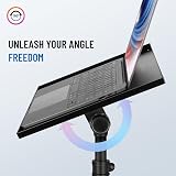 CAHAYA Universal Projector Stand with Adjustable Height & Wheels view 4