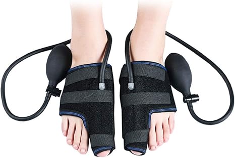 Amazon Co Jp 外反母趾矯正グッズ 足の指 広げる 空気圧式つま先調整装置 人間工学に基づいたデザイン つま先の重なりに対する効果的な解決策 外反母趾 1組 Black ホーム キッチン