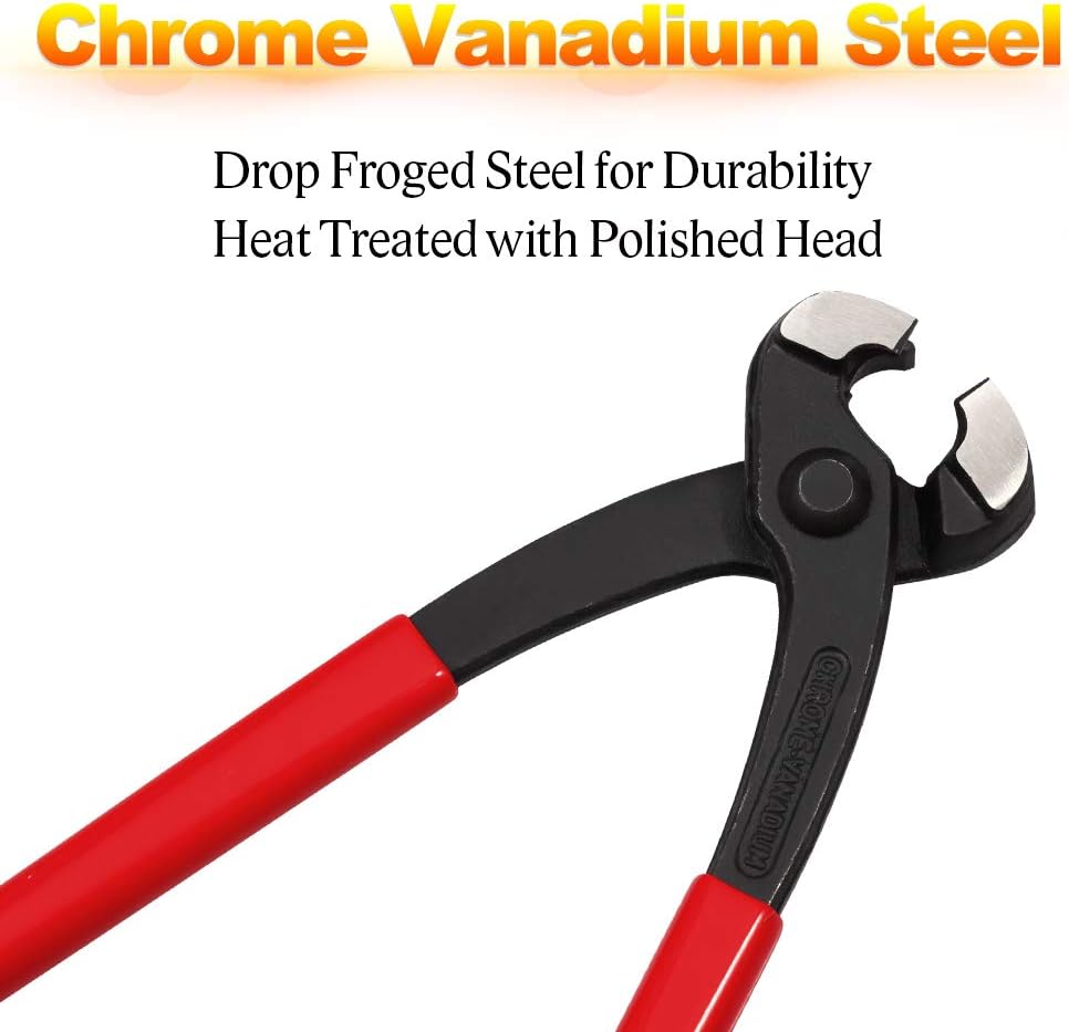 SPEEDWOX 9 Inches Ear Clamp Pliers Front and Side Jaw Ear Clamp Pincers